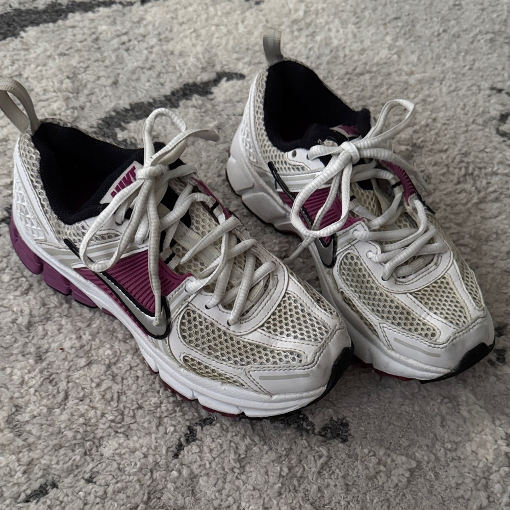 Nike White and Pink Athletic Shoes